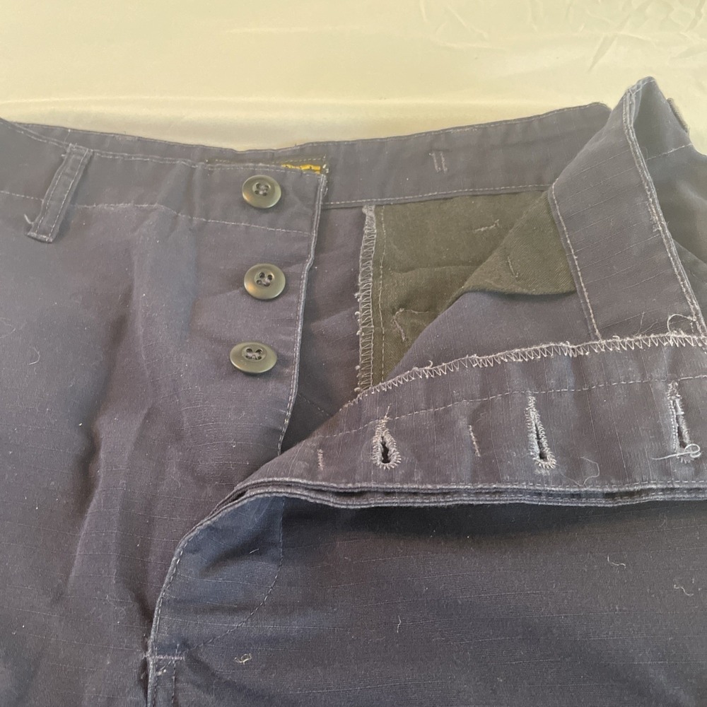 Propper Cargo Tactical Pants Mens Medium Regular Navy Blue Ripstop Utility Work - Picture 3 of 9